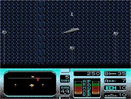 In game image of Hunt for Red October on the Nintendo NES.