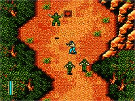 In game image of Ikari III - The Rescue on the Nintendo NES.