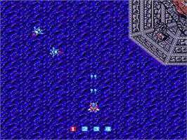 In game image of Image Fight on the Nintendo NES.