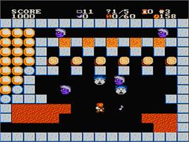 In game image of Joshua & the Battle of Jericho on the Nintendo NES.