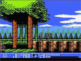 In game image of Kick Master on the Nintendo NES.