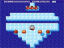 In game image of Kickle Cubicle on the Nintendo NES.