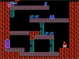In game image of Kid Icarus on the Nintendo NES.