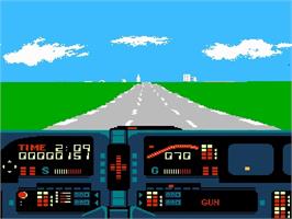 In game image of Knight Rider on the Nintendo NES.