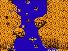 In game image of Legendary Wings on the Nintendo NES.