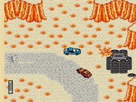 In game image of Mad Max on the Nintendo NES.