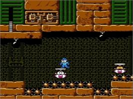 In game image of Mega Man 4 on the Nintendo NES.