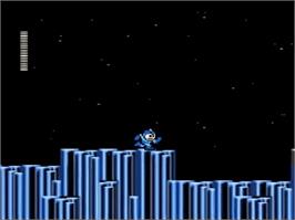 In game image of Mega Man III on the Nintendo NES.