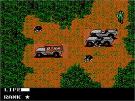 In game image of Metal Gear on the Nintendo NES.