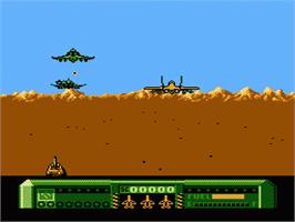 In game image of Mig-29 Soviet Fighter on the Nintendo NES.