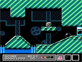 In game image of Mr. Gimmick on the Nintendo NES.