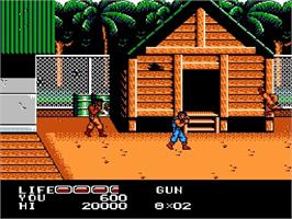 In game image of P.O.W. - Prisoners of War on the Nintendo NES.