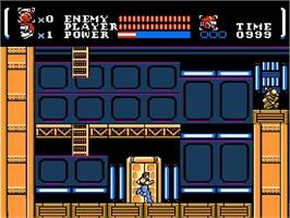 In game image of Power Blade on the Nintendo NES.