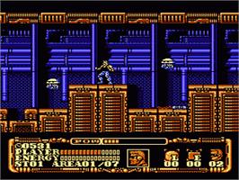 In game image of Power Blade 2 on the Nintendo NES.