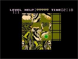 In game image of Puzzle on the Nintendo NES.