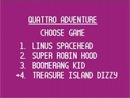 In game image of Quattro Adventure on the Nintendo NES.