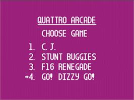 In game image of Quattro Arcade on the Nintendo NES.