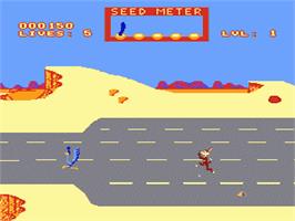 In game image of Road Runner on the Nintendo NES.