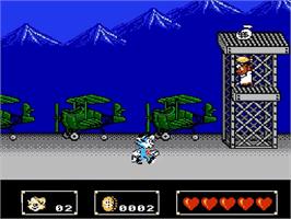 In game image of Rockin' Kats on the Nintendo NES.