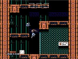 In game image of Shatterhand on the Nintendo NES.