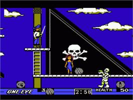 In game image of Skull & Crossbones on the Nintendo NES.