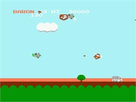 In game image of Sky Kid on the Nintendo NES.