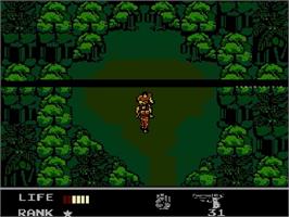 In game image of Snake's Revenge on the Nintendo NES.