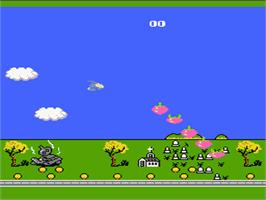 In game image of Stinger on the Nintendo NES.