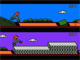In game image of Stunt Kids on the Nintendo NES.