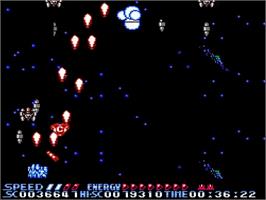 In game image of Summer Carnival '92 - Recca on the Nintendo NES.
