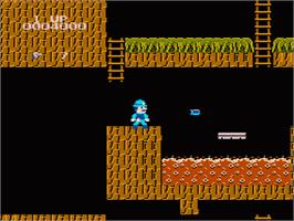 In game image of Super Pitfall on the Nintendo NES.