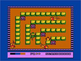 In game image of Tagin' Dragon on the Nintendo NES.