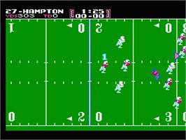 In game image of Tecmo Bowl on the Nintendo NES.