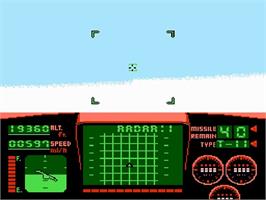 In game image of Top Gun on the Nintendo NES.