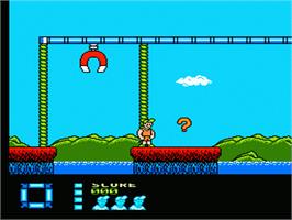 In game image of Treasure Master on the Nintendo NES.