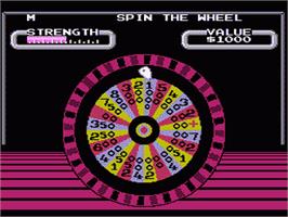 In game image of Wheel Of Fortune: Featuring Vanna White on the Nintendo NES.
