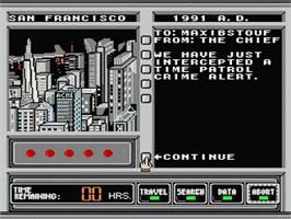 In game image of Where in Time is Carmen Sandiego on the Nintendo NES.