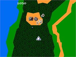 In game image of Xevious on the Nintendo NES.
