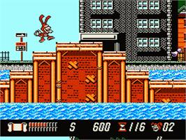 In game image of Yo! Noid on the Nintendo NES.