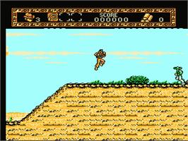 In game image of Young Indiana Jones Chronicles on the Nintendo NES.
