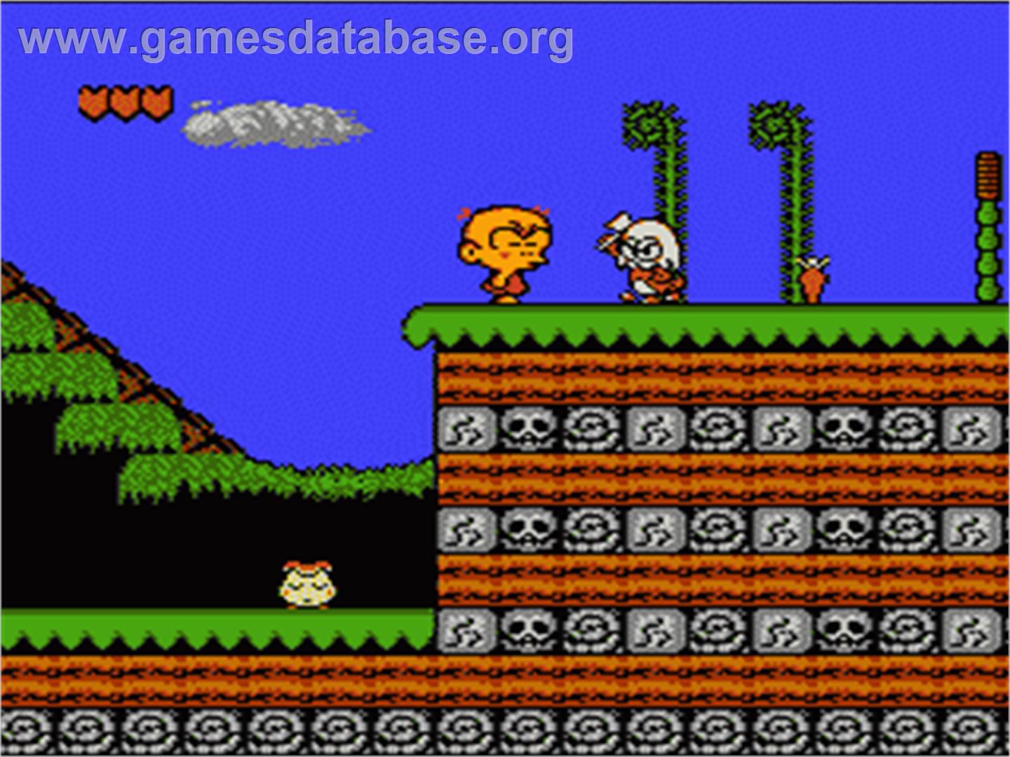 B.C. Kid / Bonk's Adventure / Kyukyoku!! PC Genjin - Nintendo NES - Artwork - In Game