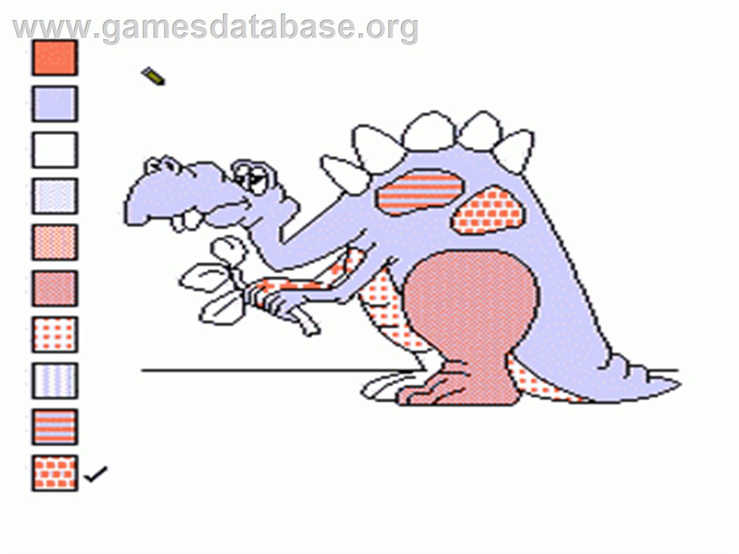 Color a Dinosaur - Nintendo NES - Artwork - In Game