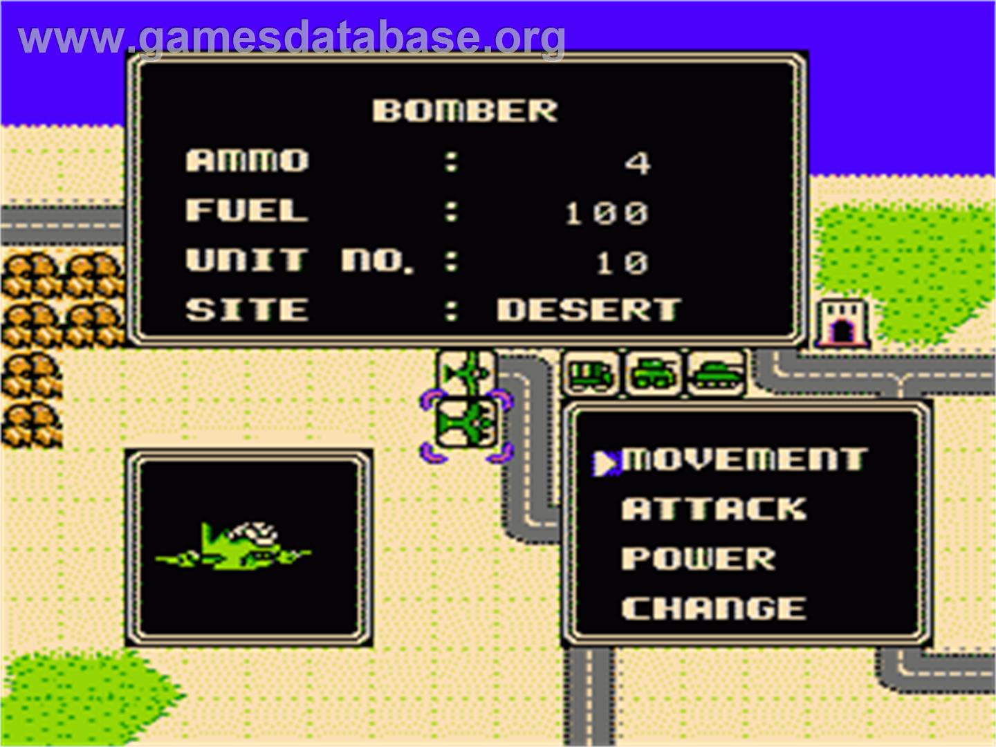 Desert Commander - Nintendo NES - Artwork - In Game