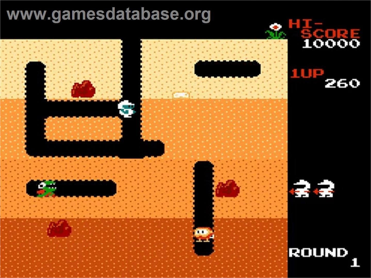 Dig Dug - Nintendo NES - Artwork - In Game