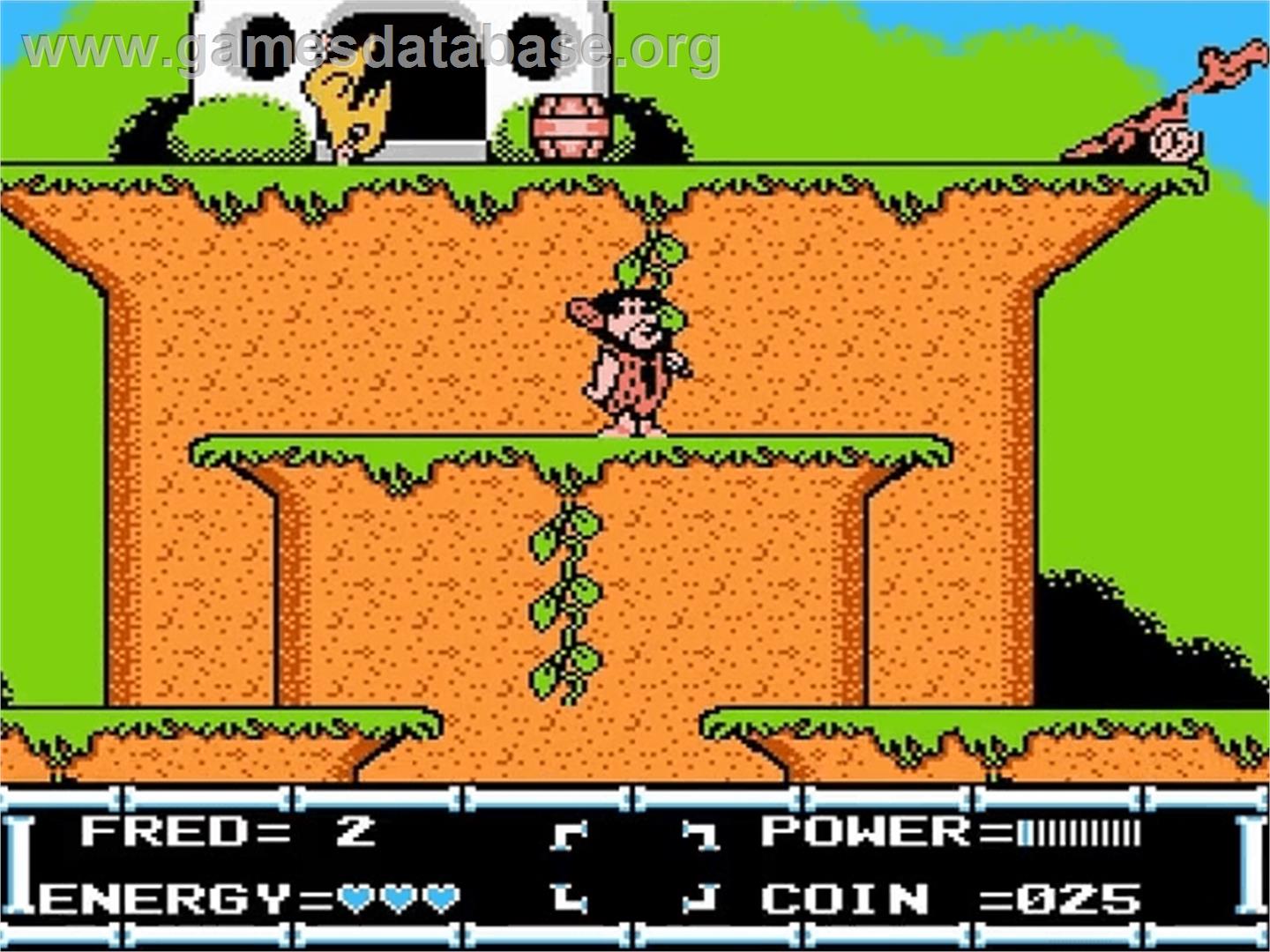 Flintstones: The Rescue of Dino & Hoppy - Nintendo NES - Artwork - In Game