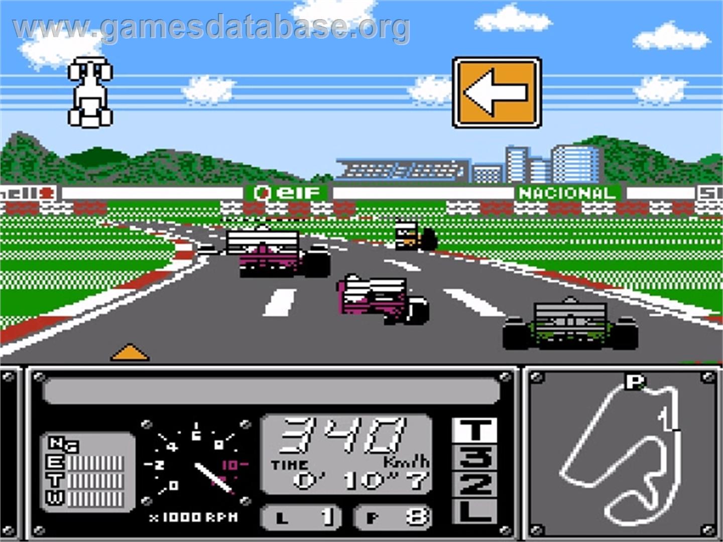 Formula 1 Sensation - Nintendo NES - Artwork - In Game