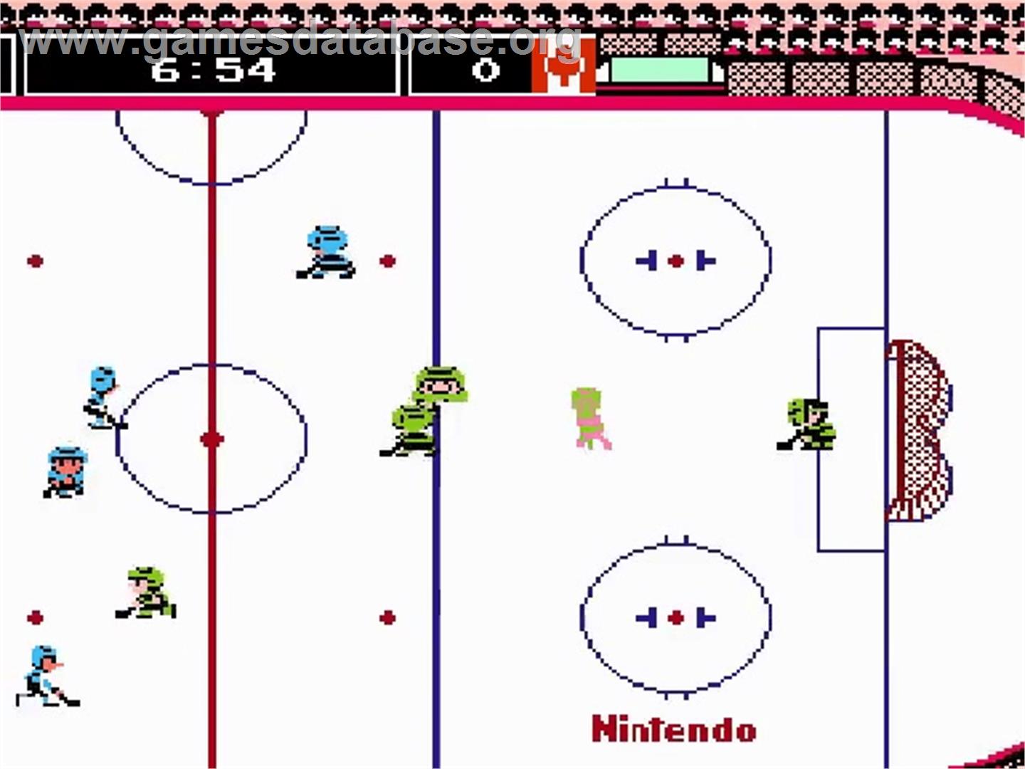Ice Hockey - Nintendo NES - Artwork - In Game