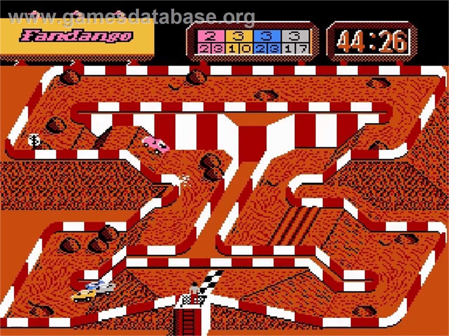 Ironman Ivan Stewart's Super Off-Road - Nintendo NES - Artwork - In Game