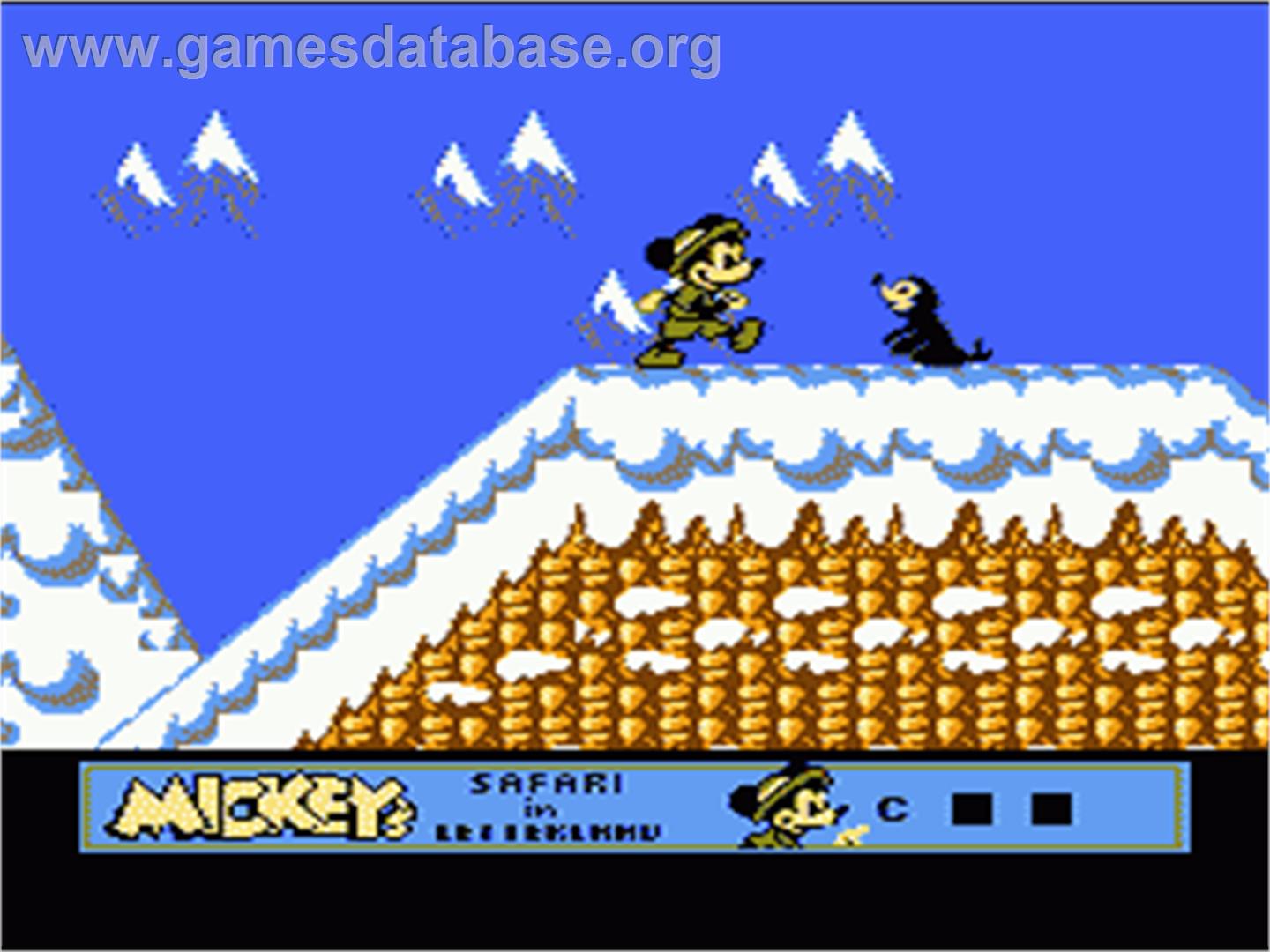 Mickey's Safari In Letterland - Nintendo NES - Artwork - In Game