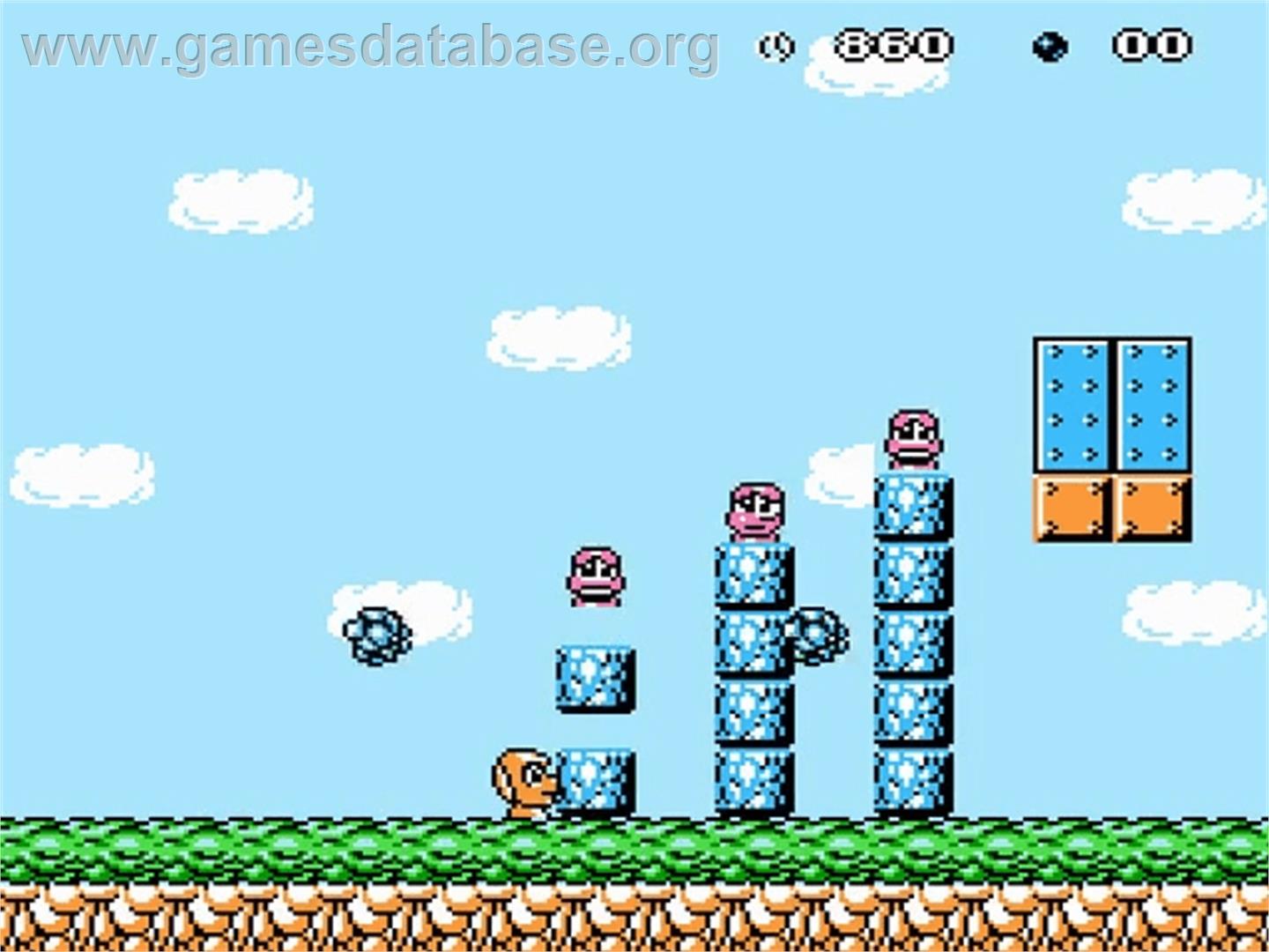 Moai Kun - Nintendo NES - Artwork - In Game